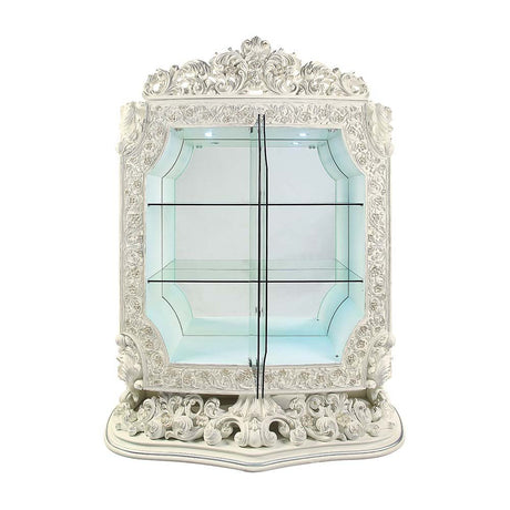 Adara Curio DN01232 Antique White Finish | Acme - DN01232 - Home Elegance USA - 5