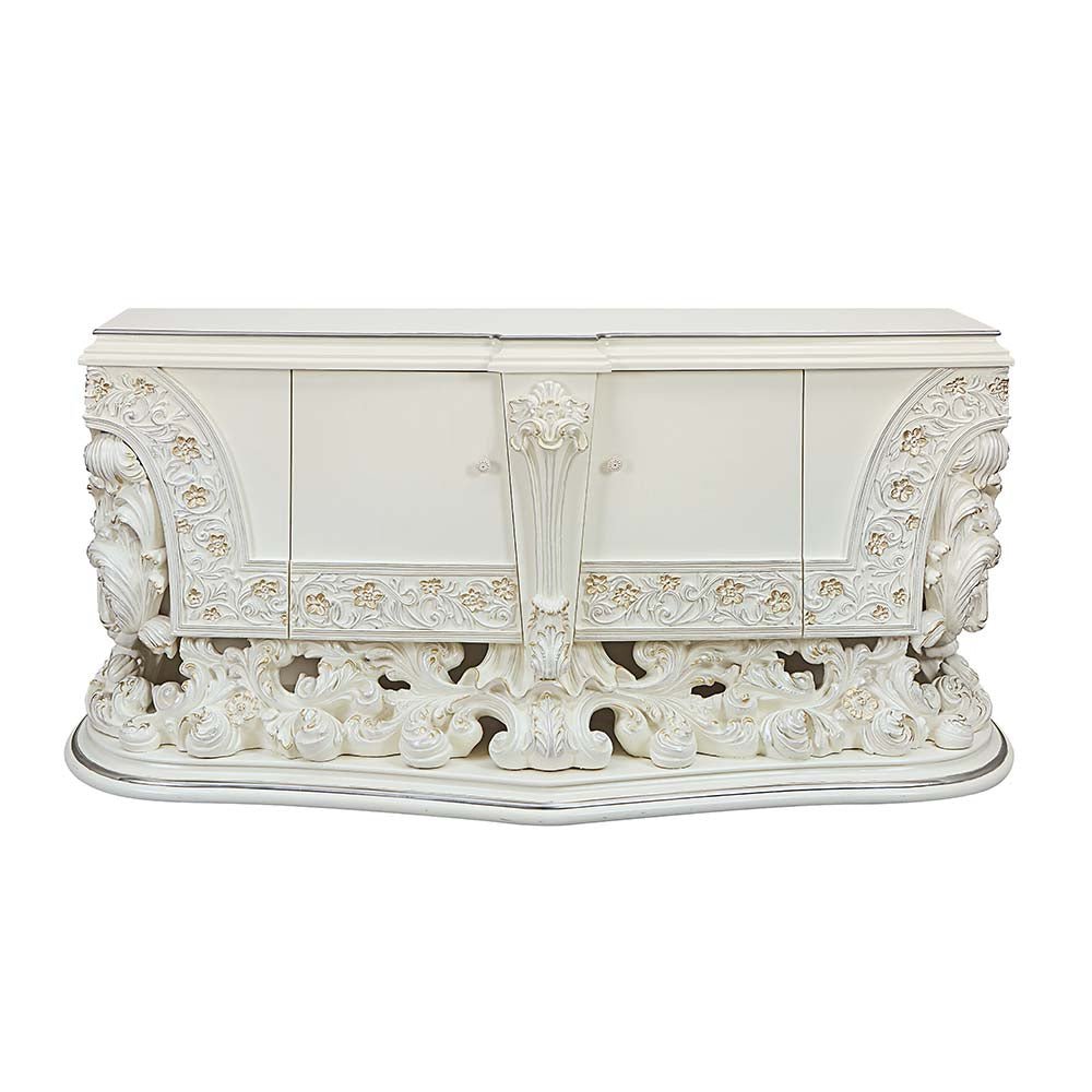 Adara Server DN01233 Antique White Finish | Acme | Home Elegance USA