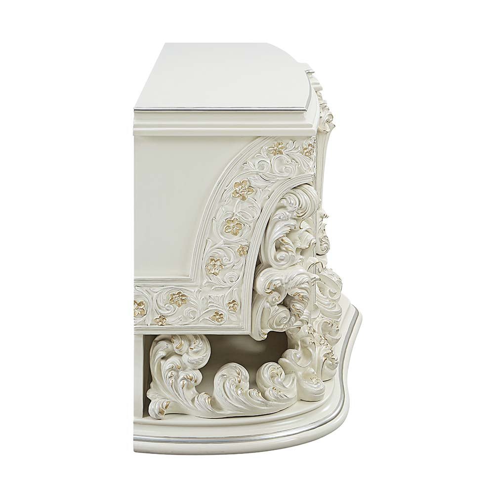 Adara Server DN01233 Antique White Finish | Acme - DN01233 - Home Elegance USA - 3