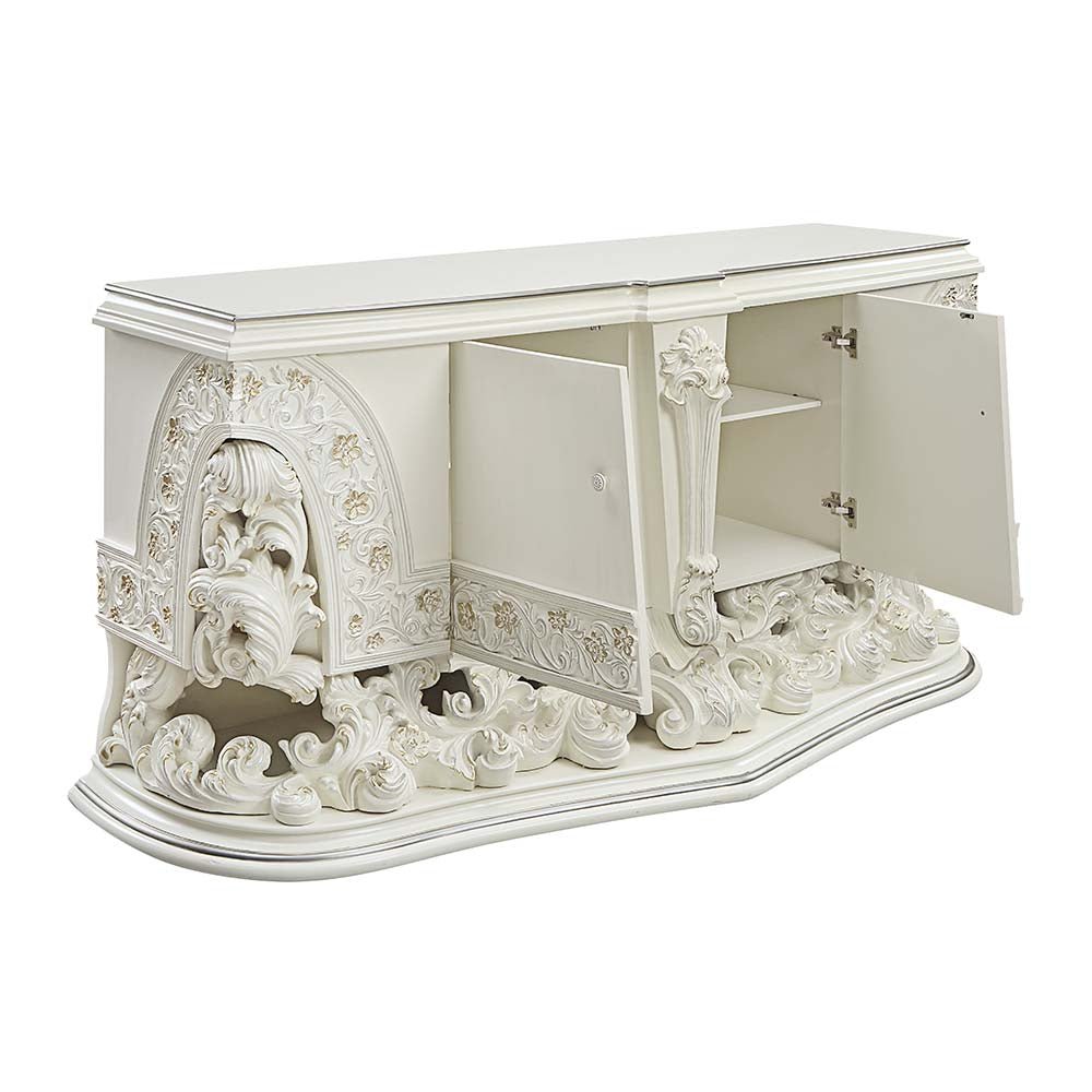 Adara Server DN01233 Antique White Finish | Acme - DN01233 - Home Elegance USA - 5