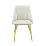 Acme - Gaines Side Chair(Set-2) DN01259 White Synthetic Leather