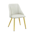 Acme - Gaines Side Chair(Set-2) DN01259 White Synthetic Leather