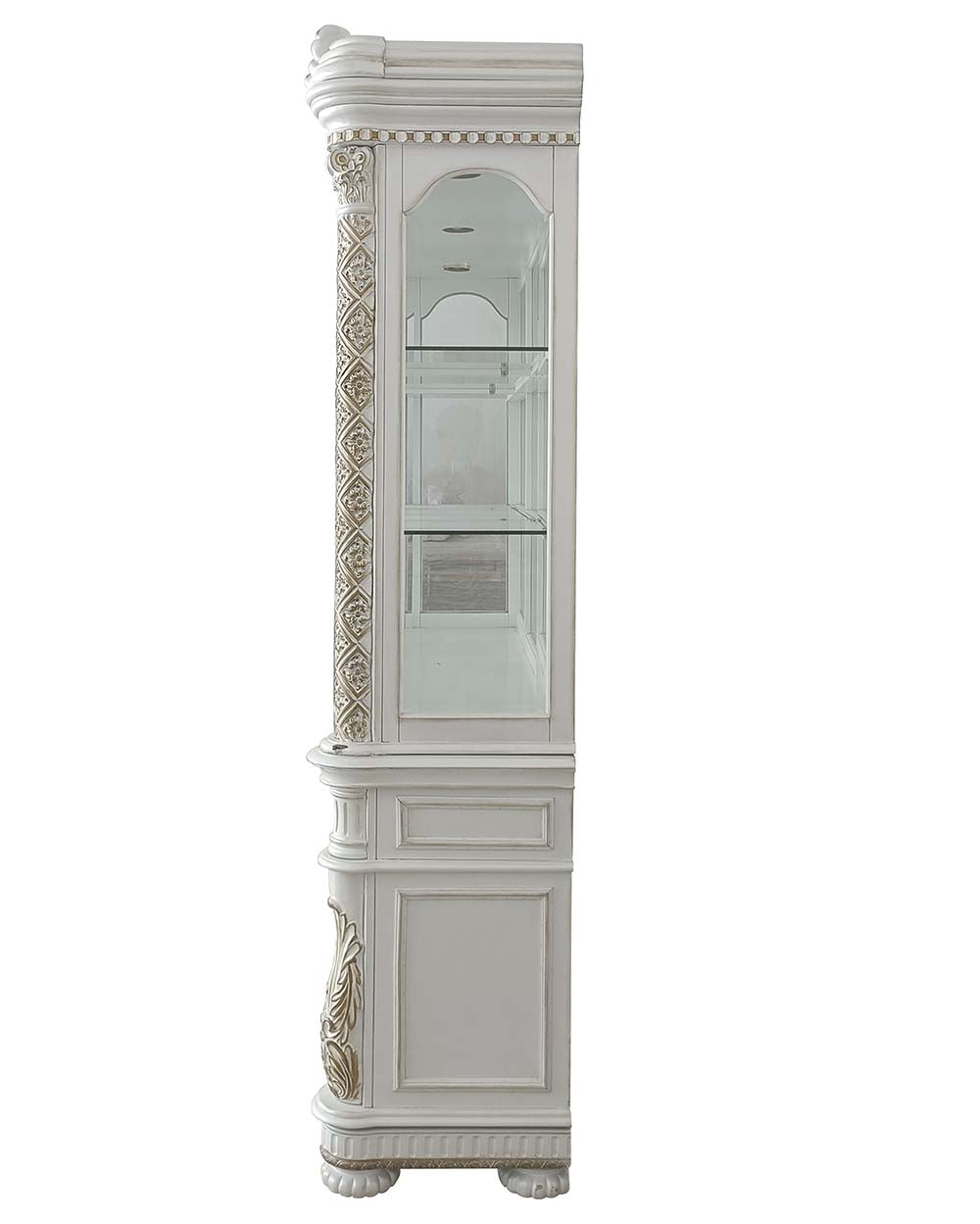 Acme - Vendome Buffet & Hutch DN01350 Antique Pearl Finish