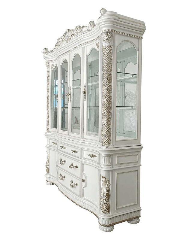 Acme - Vendome Buffet & Hutch DN01350 Antique Pearl Finish