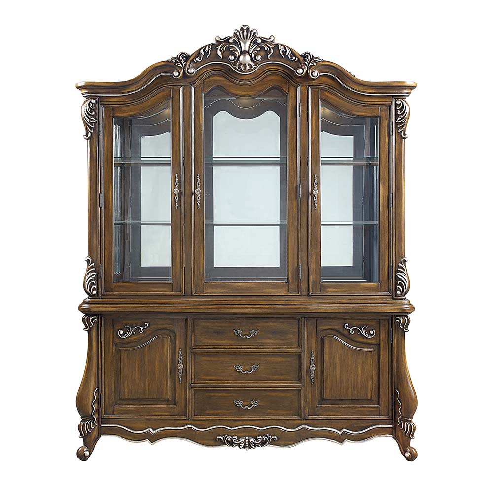 Acme - Latisha Buffet & Hutch DN01360 Antique Oak Finish