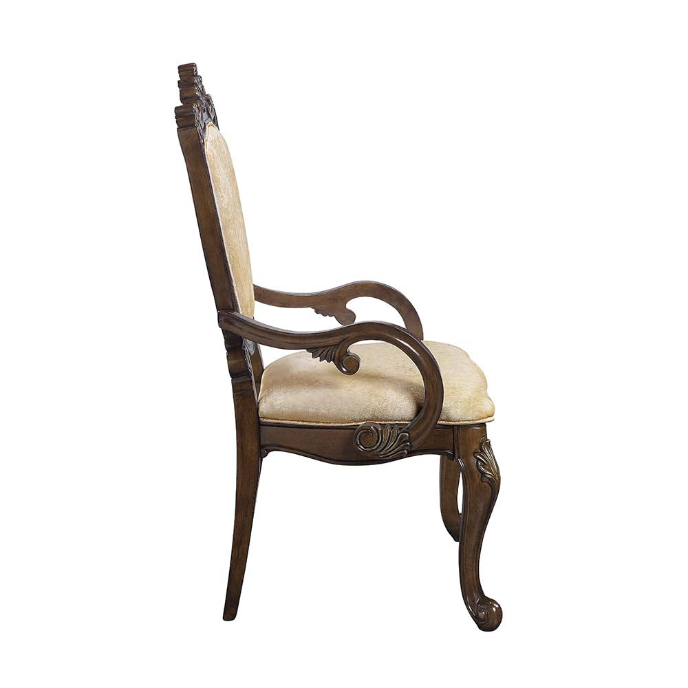 Acme - Devayne Arm Chair (Set-2) DN01364 Dark Walnut Finish