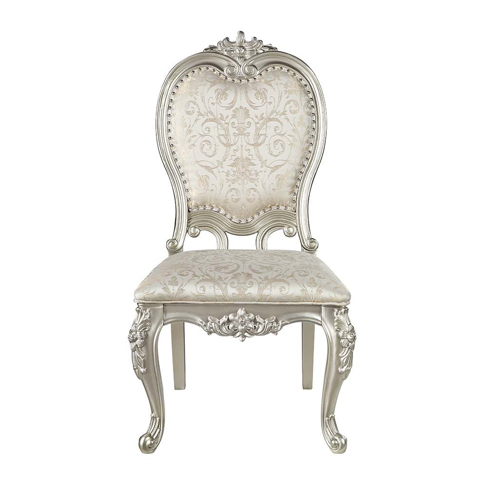 Bently Side Chair (Set - 2) DN01369 Fabric & Champagne Finish | Acme | Home Elegance USA