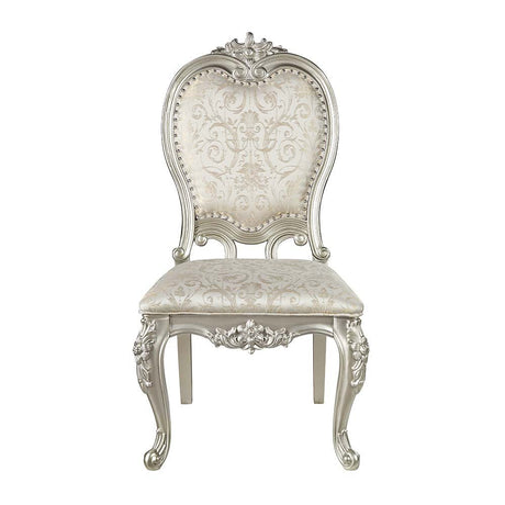 Bently Side Chair (Set - 2) DN01369 Fabric & Champagne Finish | Acme | Home Elegance USA