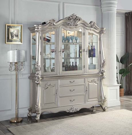 Bently Buffet & Hutch DN01371 Champagne Finish | Acme | Home Elegance USA