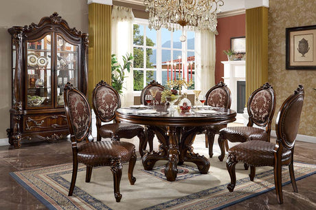 Acme - Versailles Round Dining Table DN01391 Cherry Finish