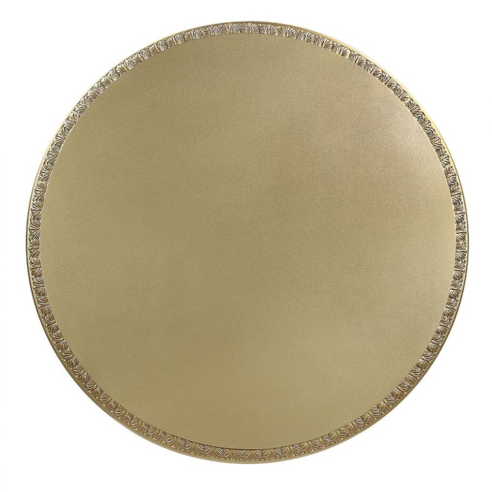 Bernadette Round Dining Table DN01469 Gold Finish | Acme - DN01469 - Home Elegance USA - 4