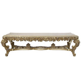 Bernadette Dining Table DN01470 Gold Finish | Acme - DN01470 - Home Elegance USA - 2