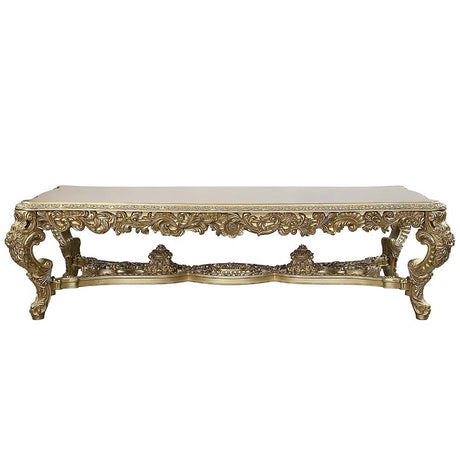 Bernadette Dining Table DN01470 Gold Finish | Acme - DN01470 - Home Elegance USA - 1