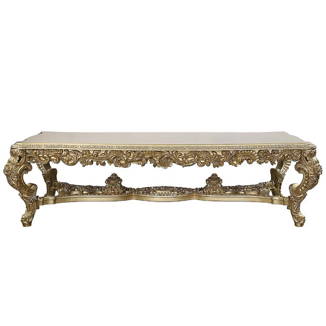 Acme - Bernadette Dining Table DN01470 Gold Finish