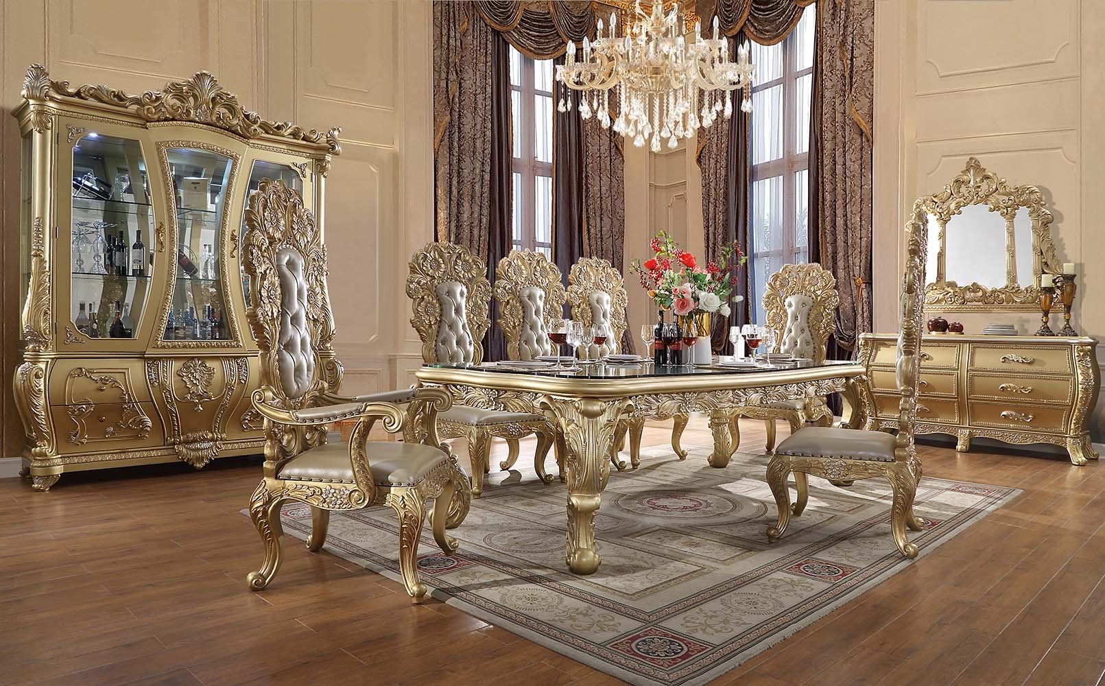ACME East Cabriole Dining Table - Thumbnail 2