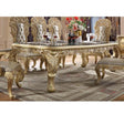 Cabriole Dining Table DN01482 Gold Finish | Acme | Home Elegance USA