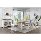 Acme - Florian Server DN01656 Antique White & Oak Finish