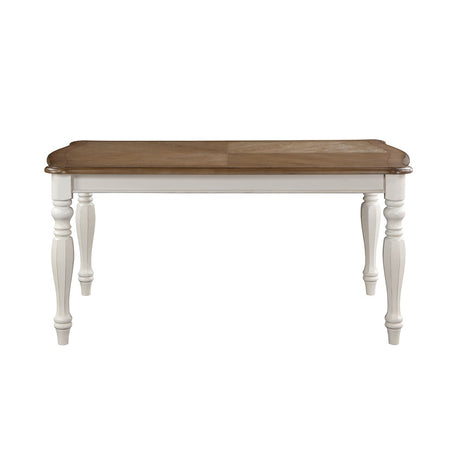 Acme - Florian Dining Table DN01657 Oak & Antique White Finish