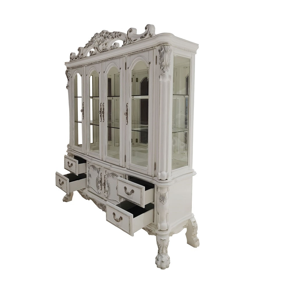 Acme - Dresden Buffet & Hutch DN01698 Bone White Finish