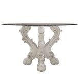 Acme - Dresden Round Dining Table DN01699 Bone White Finish