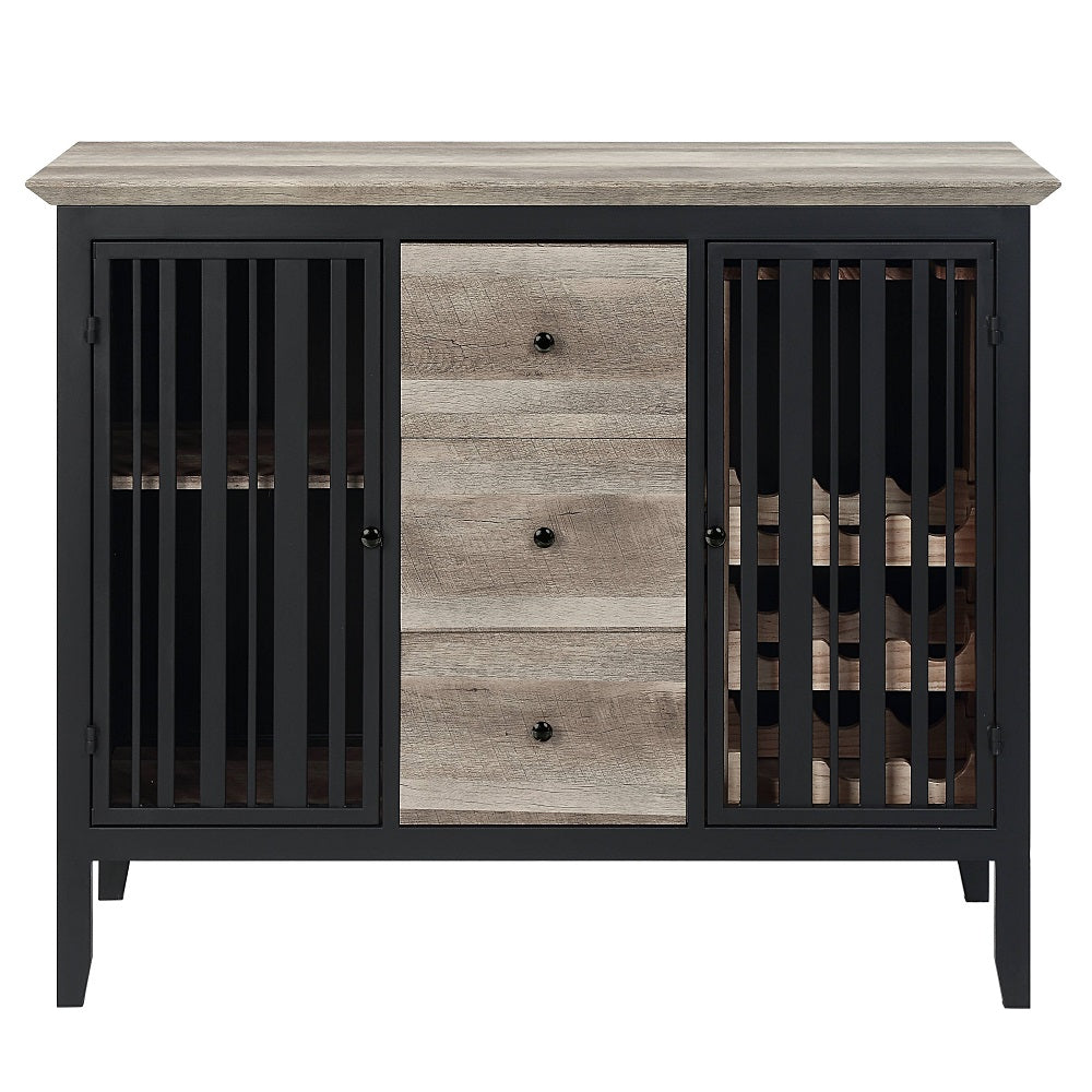 Acme - Zudora Server DN01759 Antique Oak & Sandy Black Finish