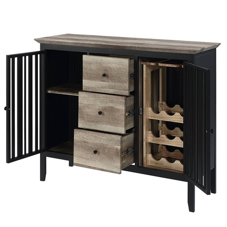 Acme - Zudora Server DN01759 Antique Oak & Sandy Black Finish