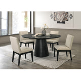 Acme - Froja Round Dining Table DN01802 Black Finish