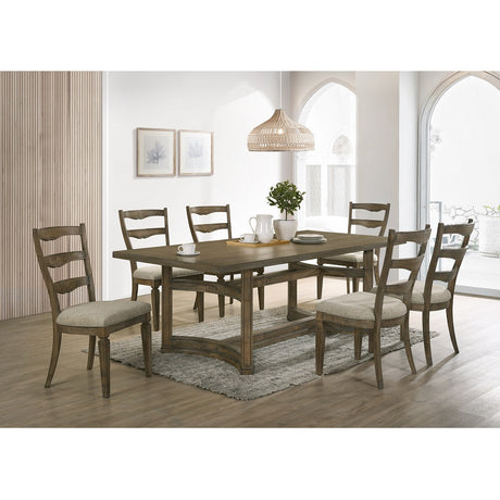 Acme - Parfield Dining Table DN01807 Weathered Oak Finish