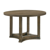 Acme - Parfield Round Dining Table DN01809 Weathered Oak Finish