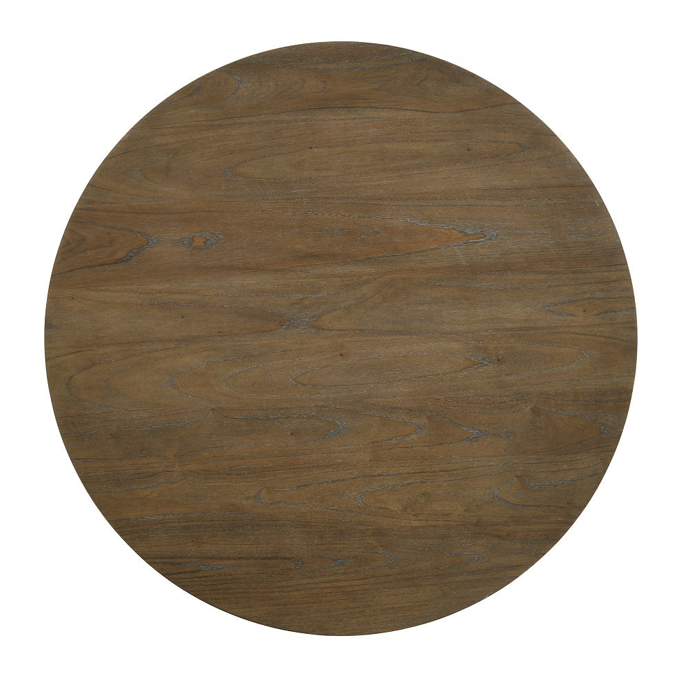 Acme - Parfield Round Dining Table DN01809 Weathered Oak Finish