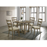 Acme - Parfield Round Dining Table DN01809 Weathered Oak Finish