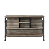 Acme - Edina Counter Height Table DN01935 Antique Oak & Sandy Gray Finish