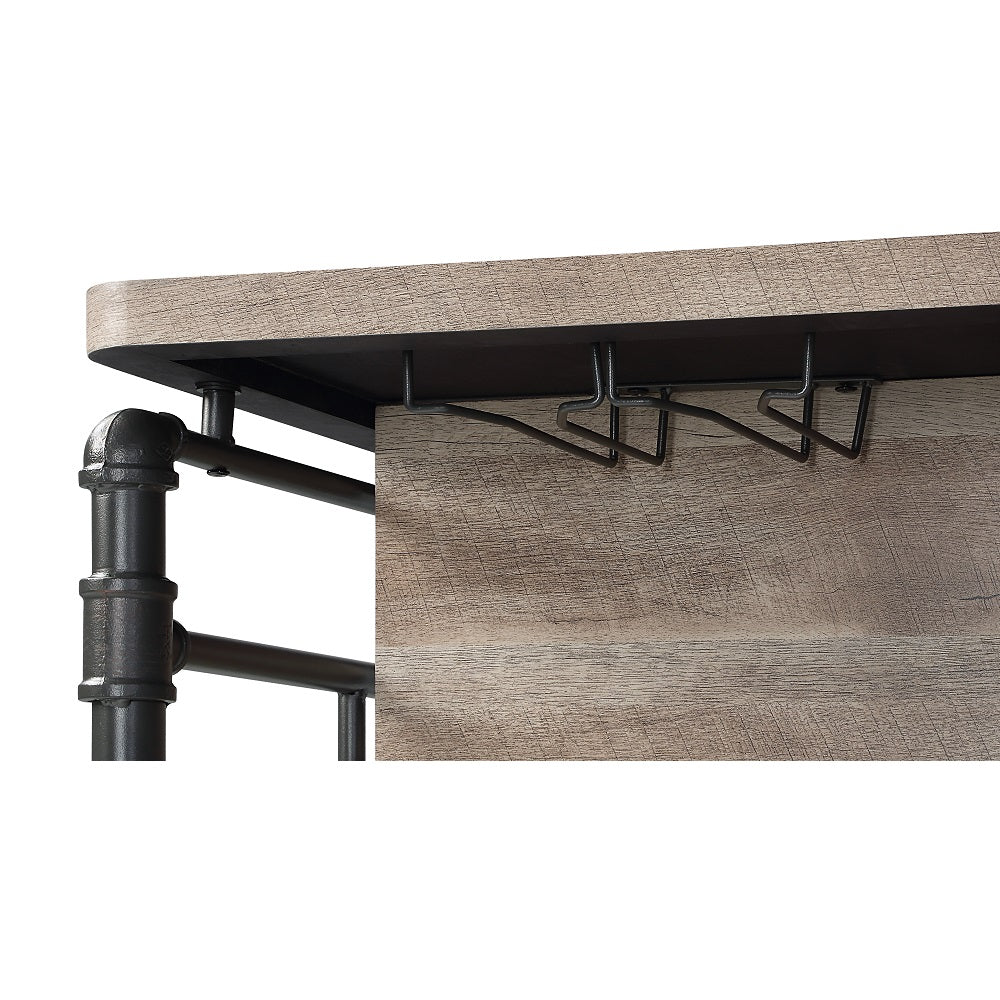 Acme - Edina Counter Height Table DN01935 Antique Oak & Sandy Gray Finish