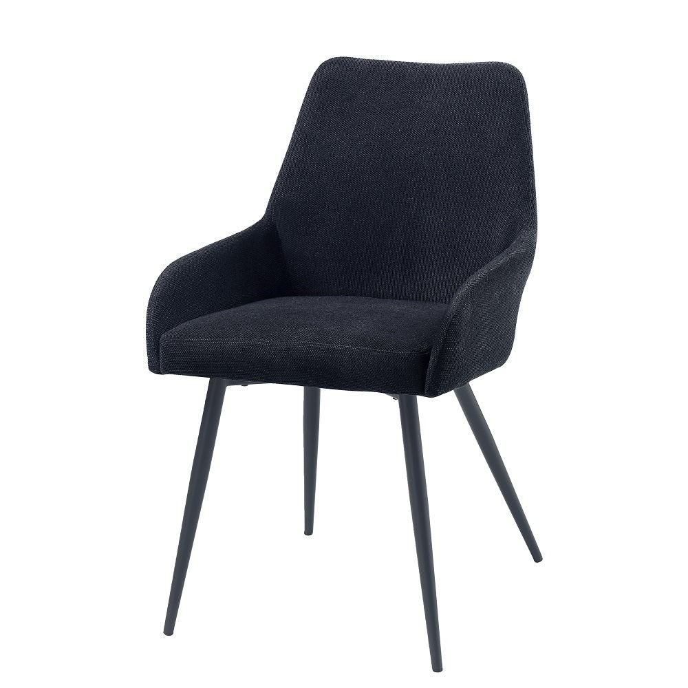 Acme - Zudora Side Chair (Set-2) DN01949 Black Linen