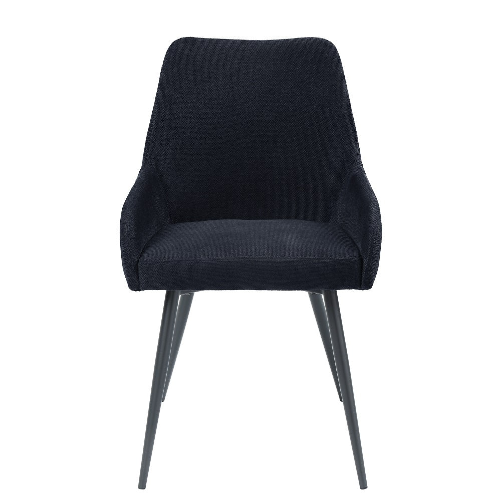 Acme - Zudora Side Chair (Set-2) DN01949 Black Linen