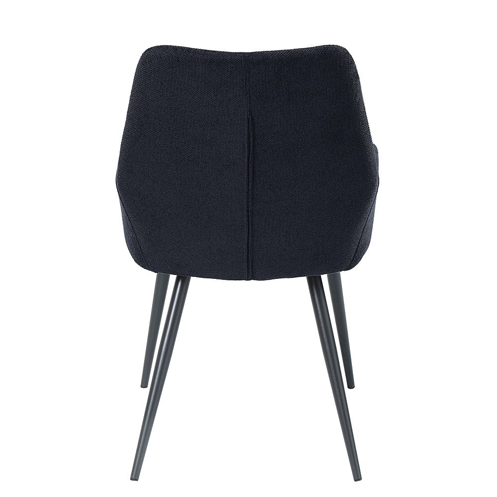 Acme - Zudora Side Chair (Set-2) DN01949 Black Linen