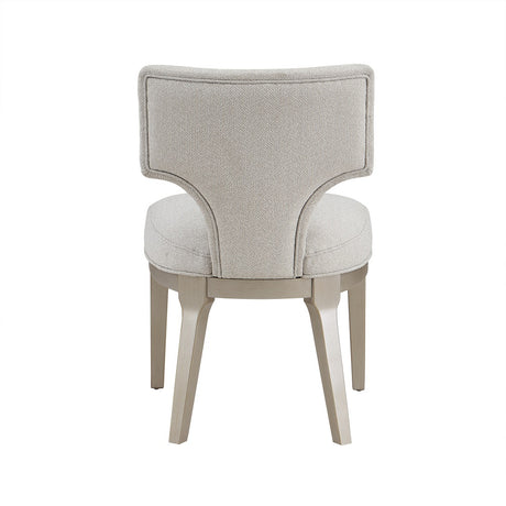 Acme - Kasa Side Chair (Set-2) DN02012 Linen & Champagne Finish