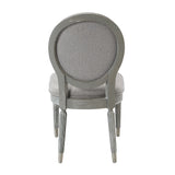 Adalynn Side Chair (Set - 2) DN02125 Gray Fabric & Weathered Gray Oak Finish | Acme - DN02125 - Home Elegance USA - 5