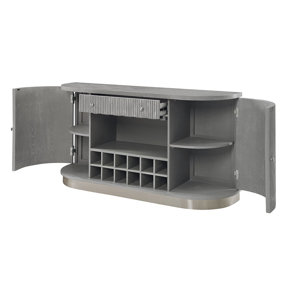 Acme - Adalynn Server DN02127 Weathered Gray Oak Finish