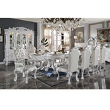 Acme - Dresden Side Chair (Set-2) DN02242 Fabric & Bone White Finish