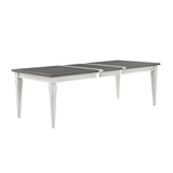 Acme - Katia Dining Table W/Leaf DN02273 Rustic Gray & Weathered White Finish