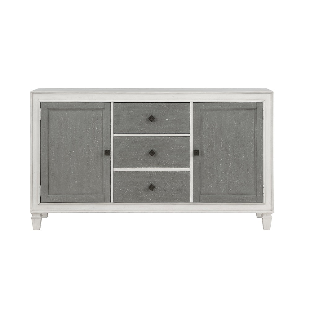 Acme - Katia Server DN02276 Rustic Gray & Weathered White Finish