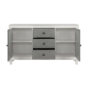 Acme - Katia Server DN02276 Rustic Gray & Weathered White Finish