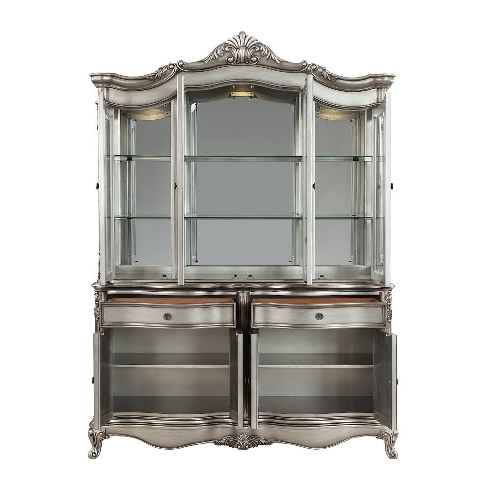 Ariadne Hutch & Buffet DN02284 Antique Platinum Finish | Acme | Home Elegance USA