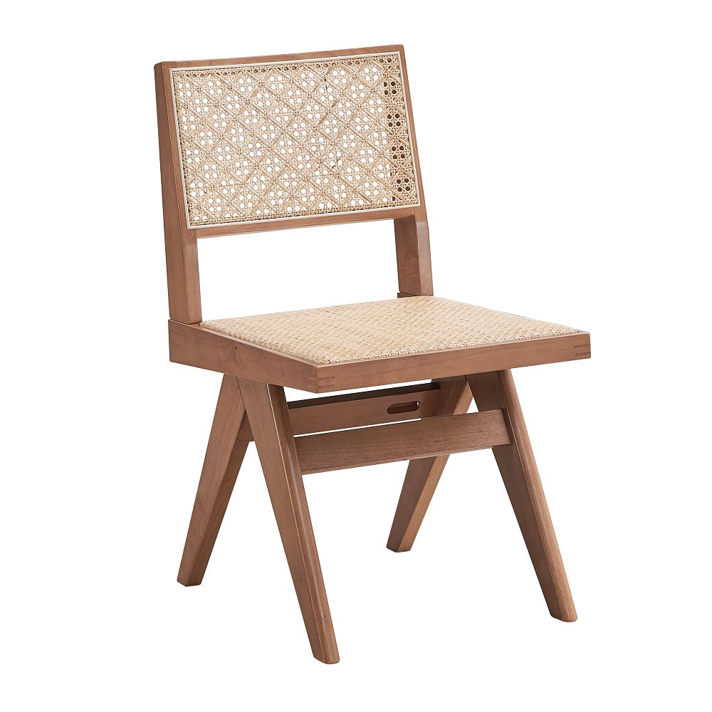 Acme - Velentina Side Chair (Set-2) DN02372 Rattan & Natural Finish