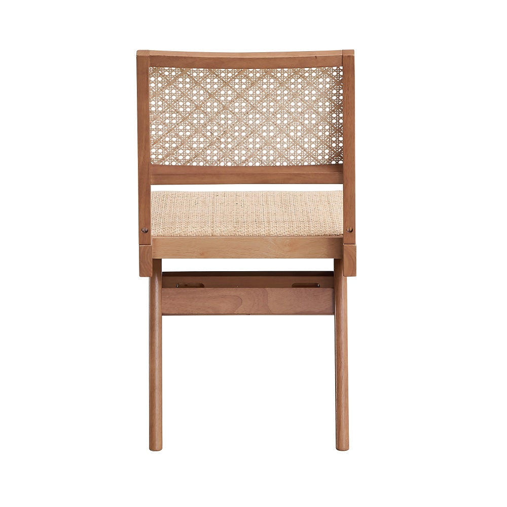 Acme - Velentina Side Chair (Set-2) DN02372 Rattan & Natural Finish