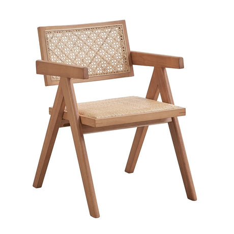 Acme - Velentina Arm Chair (Set-2) DN02373 Rattan & Natural Finish