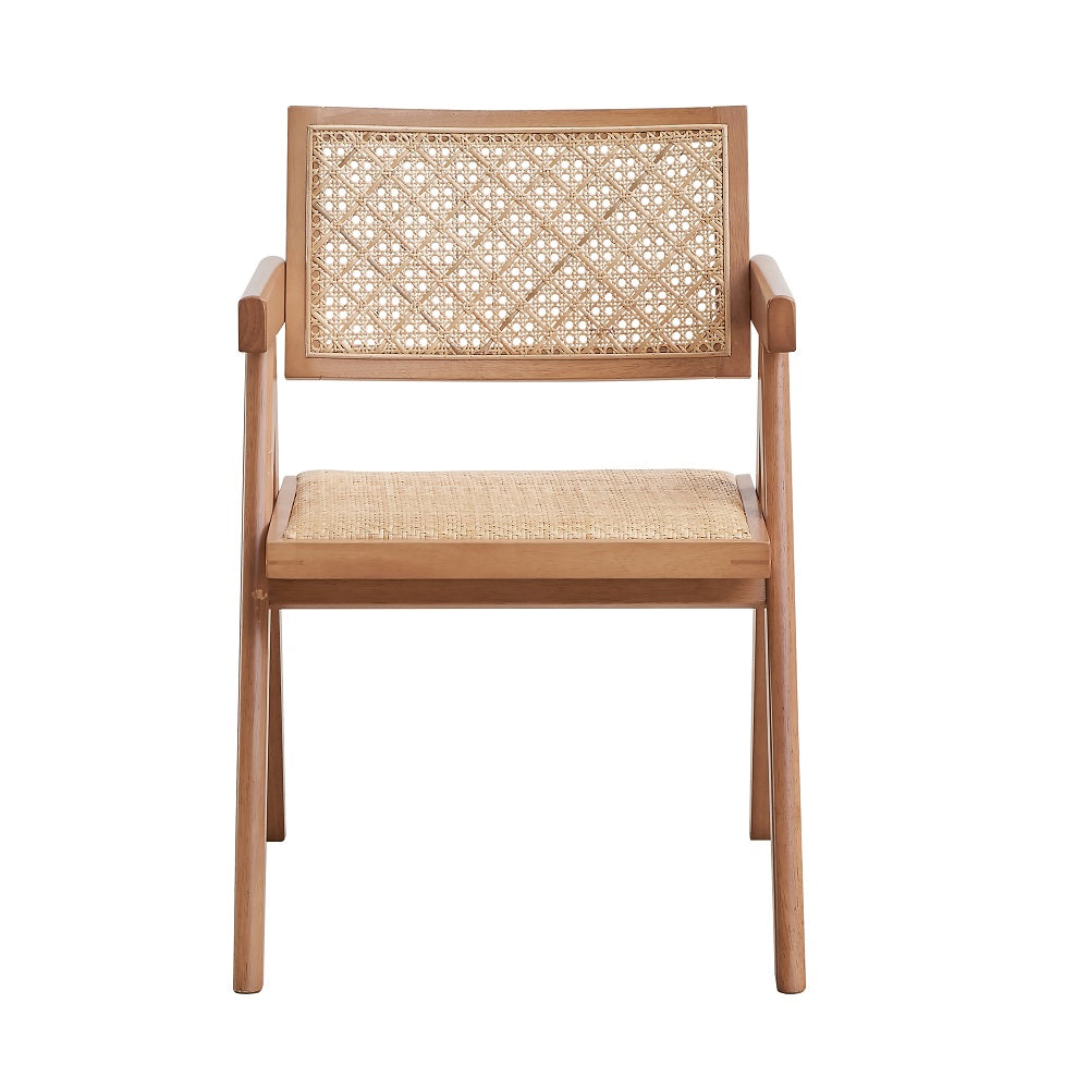 Acme - Velentina Arm Chair (Set-2) DN02373 Rattan & Natural Finish