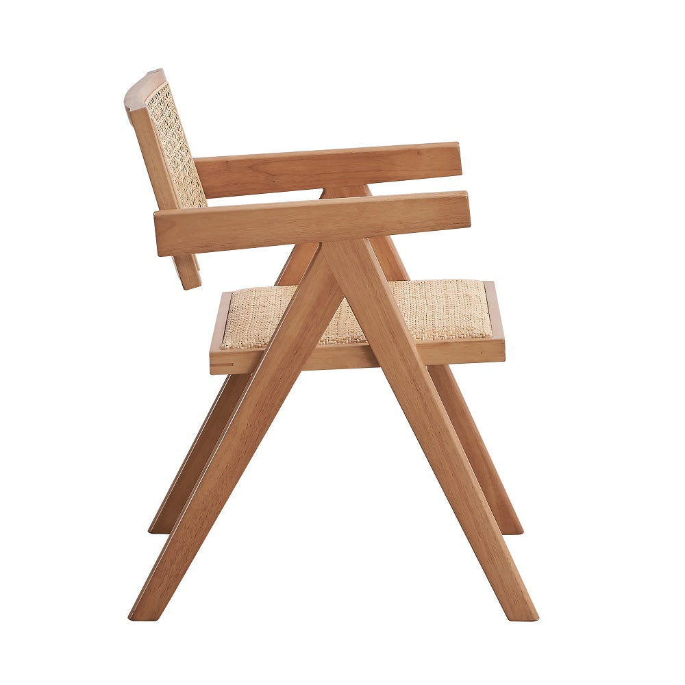 Acme - Velentina Arm Chair (Set-2) DN02373 Rattan & Natural Finish
