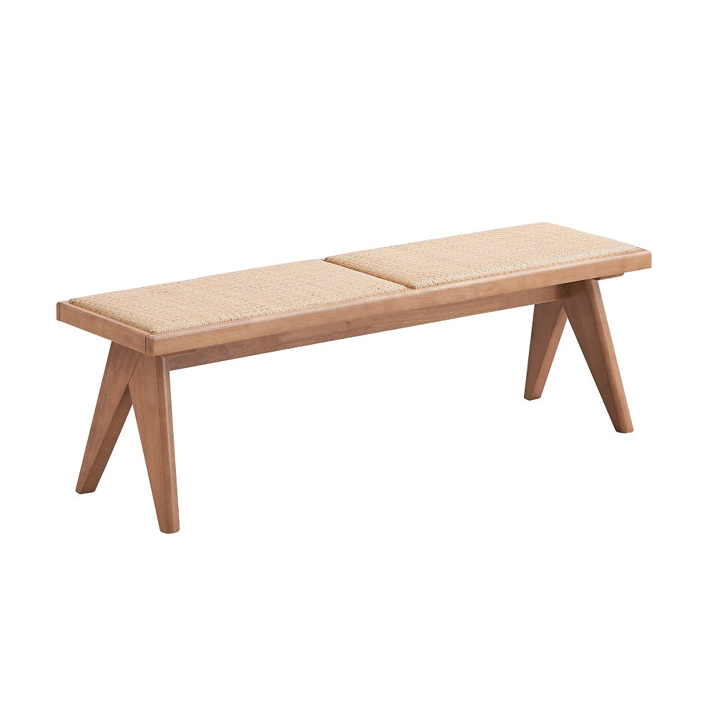 Acme - Velentina Bench DN02374 Rattan & Natural Finish